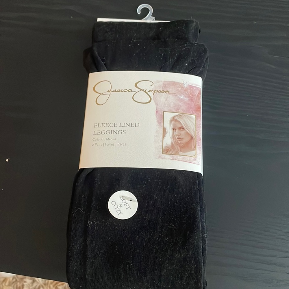 2 pair brand new fleece lined leggings